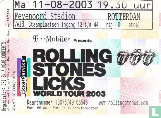2003-08-11 The Rolling Stones: Licks World Tour