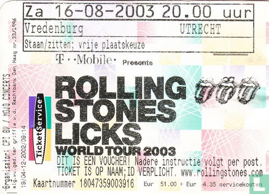 2003-08-16 The Rolling Stones: Licks World Tour
