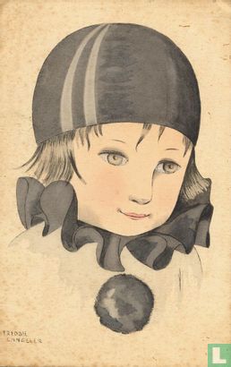 Portret van kind gekleed als pierrot - Bild 1