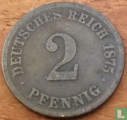 Empire allemand 2 pfennig 1875 (H) - Image 1