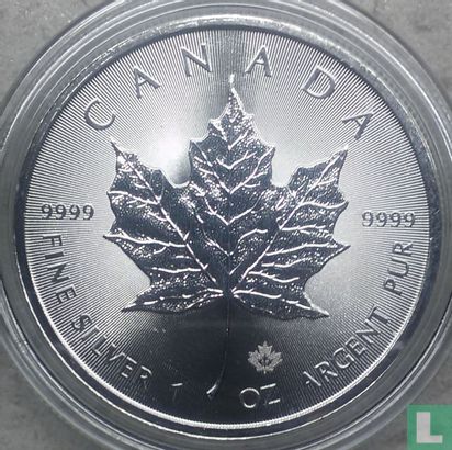Canada 5 dollars 2017 (argent - non coloré - avec marque d'atelier) - Image 2