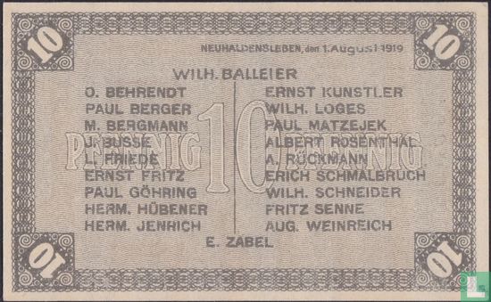 Neuhaldensleben 10 Pfennig 1919 - Afbeelding 2