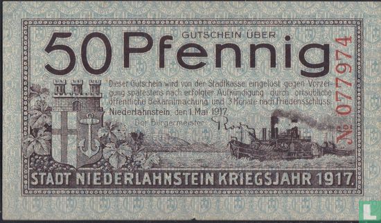 50 Pfennig 1917 Niederlahnstein - Bild 1