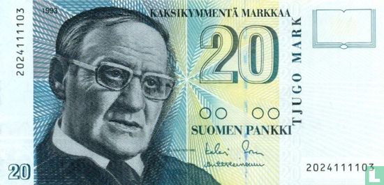 Finland 20 markkaa - Image 1