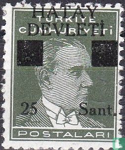 President Ataturk met opdruk