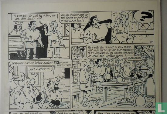 DAS, Edward-original page (p. 25)-the miraculous journeys of Jerom 29-the revenge of Tijl-(1988) - Image 2
