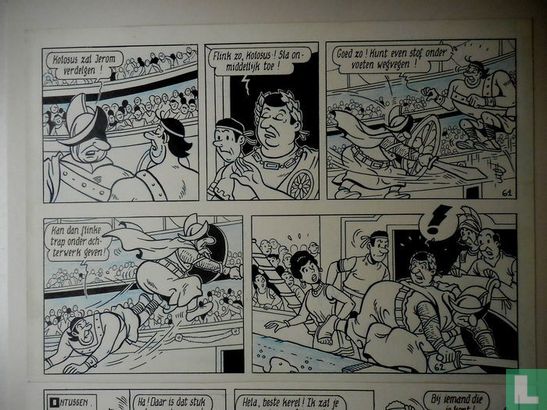 DAS, Edward-original page (p. 16)-the miraculous journeys of Jerom 2-Storm over Rome-(1982) - Image 2