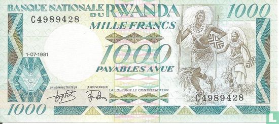 Ruanda 1000 - Bild 1