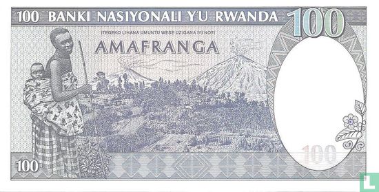 Rwanda 100 Francs 1982 - Image 2