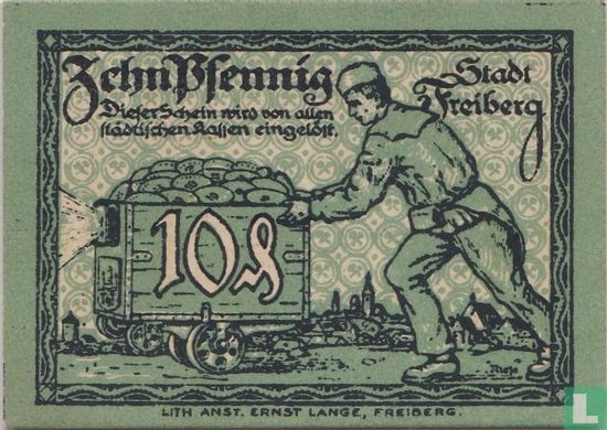 Freiberg, City - 10 Pfennig 1921 - Image 2