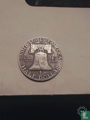 Ben Franklin halve dollar 1948 - Afbeelding 2