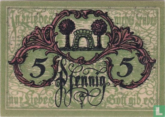 Triebes 5 pfennig 1919 - Afbeelding 2
