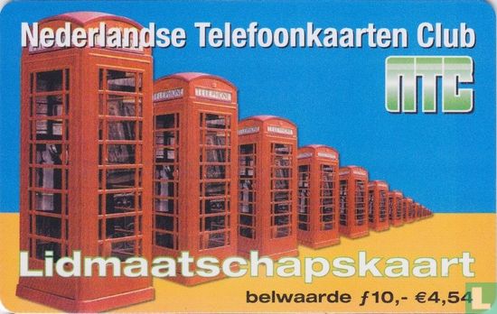 Nederlandse Telefoonkaarten Club Lidmaatschapskaart - Image 1