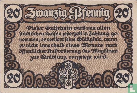 Erfurt 20 pfennig 1920 - Afbeelding 2