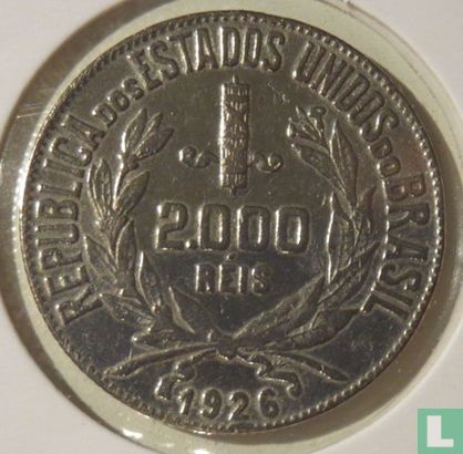 Brésil 2000 réis 1926 - Image 1