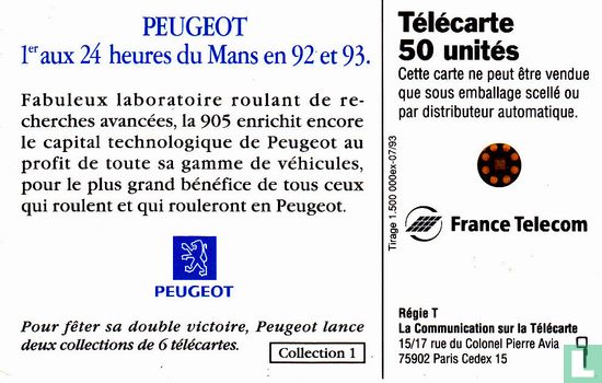 Peugeot 24 Heures du Mans 92 et 93 - Afbeelding 2