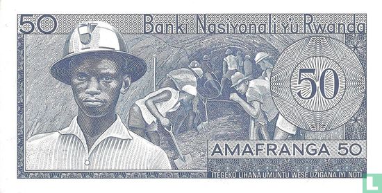 Rwanda 50 Francs 1964 - Afbeelding 2