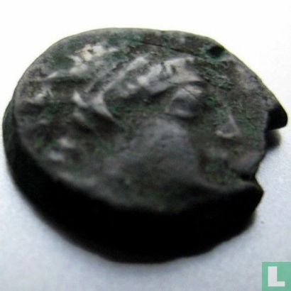 Empire romain - Judée  AE13 Prutah  (Préfet Antonius Felix, variante)  52-60 CE - Image 2