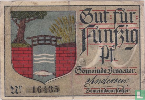 Broacker 50 pfennig 1918 - Afbeelding 2