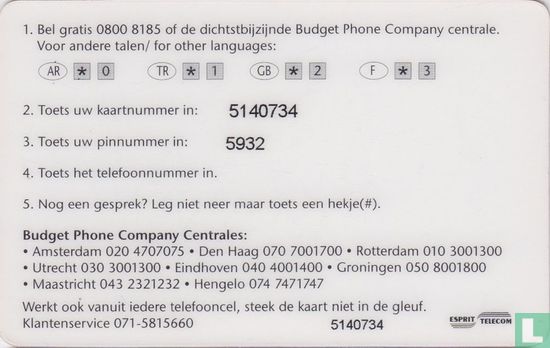 Budget Phone Card - Afbeelding 2