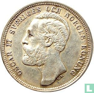 Suède 1 Krona 1884 - Image 2