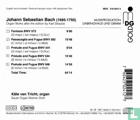 Bach  Organ music - Afbeelding 2