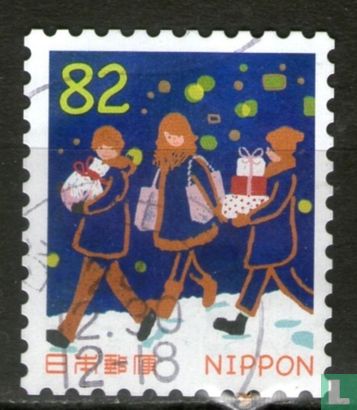 greeting stamps winter