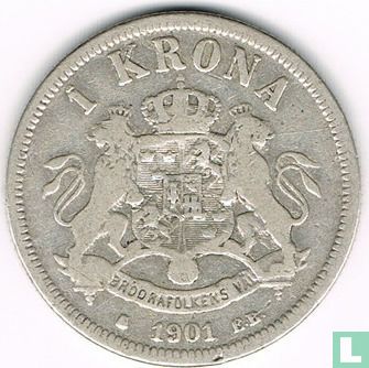 Zweden 1 krona 1901 - Afbeelding 1