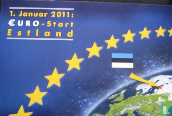 Estland Euro-Start 1 januari 2011 - Bild 1
