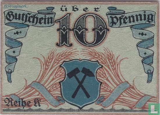 Borna, Amtshauptmannschaft 10 pfennigs 1919 - Image 2
