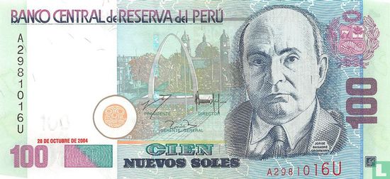 Peru 100 Nuevos Soles 2004 - Afbeelding 1