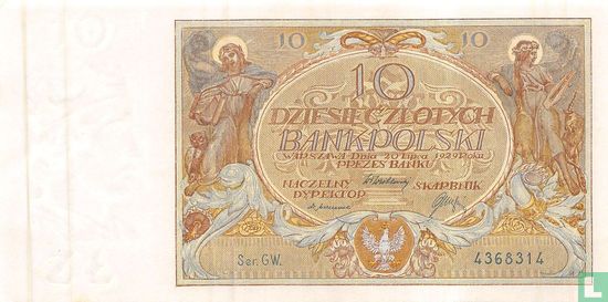 Pologne 10 Zlotych 1926 - Image 2