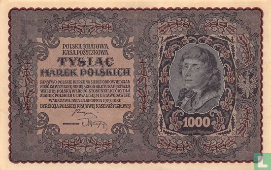 Polen Marek 1000 1919 - Bild 1