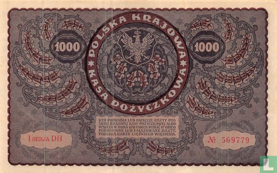 Polen Marek 1000 1919 - Bild 2