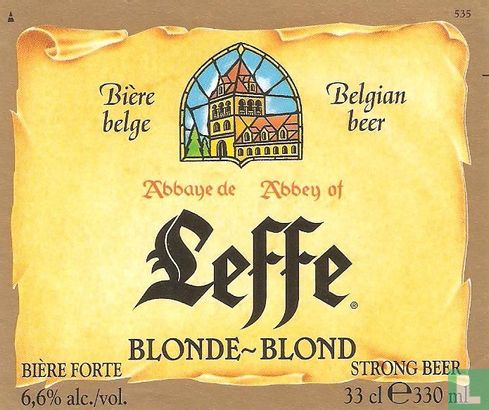 Leffe Blonde - Blond 535 export