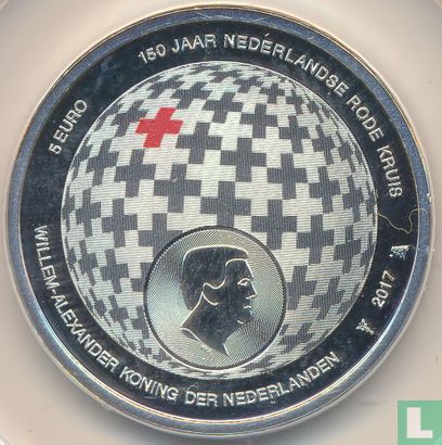 Netherlands 5 euro 2017 (PROOF) "150th anniversary of the Dutch Red Cross" - Image 1