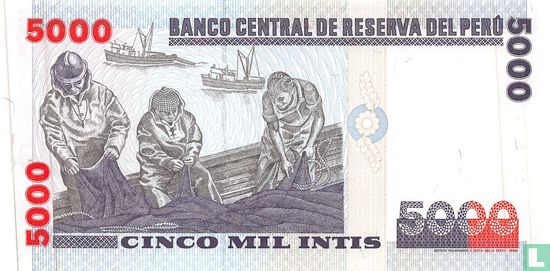 Peru 5000 Intis - Image 2