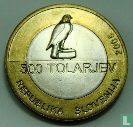 Slovenia 500 tolarjev 2005 "Centennial of Slovene Sokol Association" - Image 1