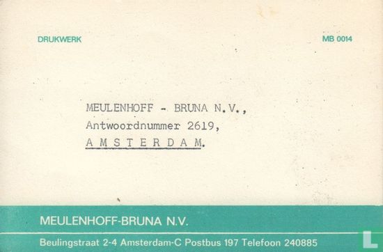 Antwoordkaart  Meulenhoff-Bruna bv - Image 1
