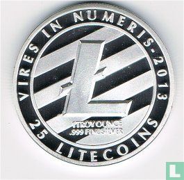 25 lite coins zilverkleurig - Afbeelding 2