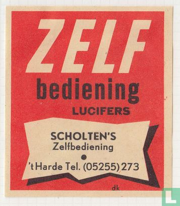 Zelf bediening Scholten's Zelbediening 't Harde tel. (05255) 237