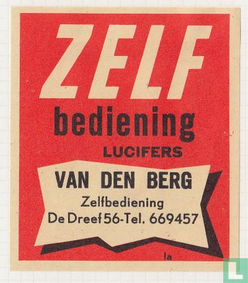 Zelf bediening Van den Berg Zelfbediening De Dreef 56-Tel. 669457