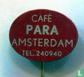 Café PARA Amsterdam tel 240940