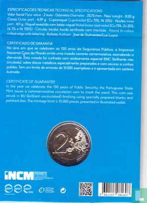 Portugal 2 euro 2017 (folder) "150 years of Public Security" - Image 2
