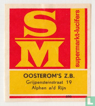 SM Oosterom's Z.B. Grijpensteinstraat 19 Alphen a/d/ Rijn