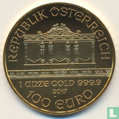 Austria 100 euro 2017 "Wiener Philharmoniker" - Image 1