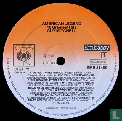 American Legend - 16 Greatest Hits - Image 3