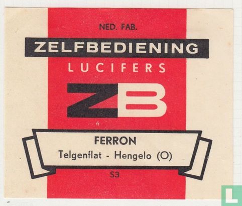 Zelfbediening lucifers ZB Ferron Telgenflat