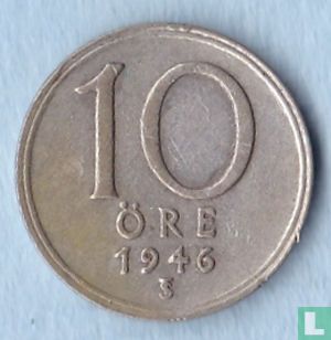 Zweden 10 öre 1946/5 - Afbeelding 1
