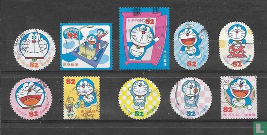 Groetzegels - Doraemon